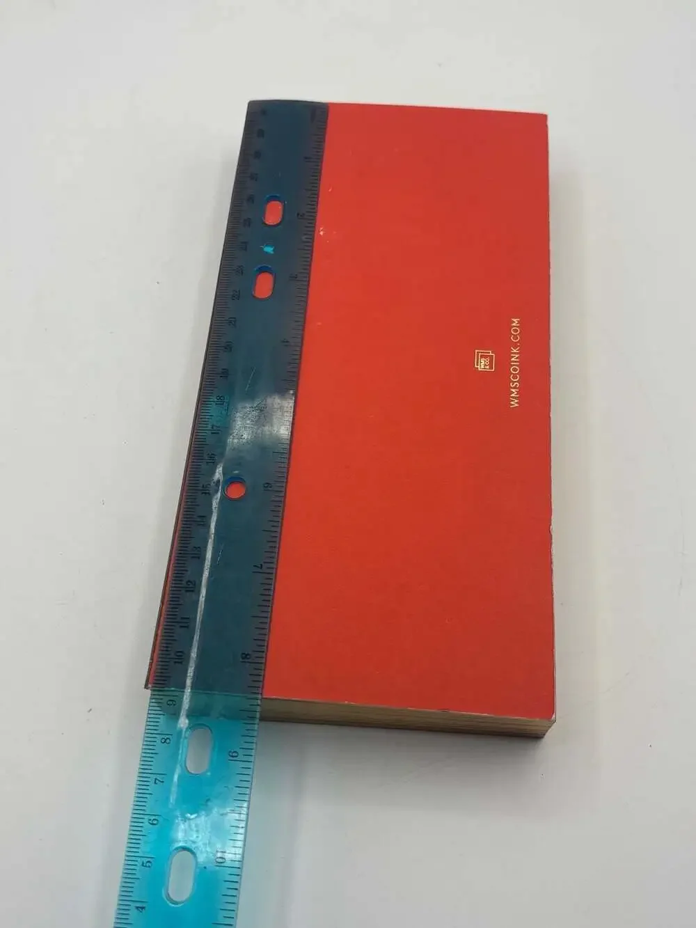WMS & CO. Red Notepad with Gilded Edge 185 Sheets